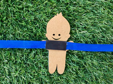 Load image into Gallery viewer, Boy in Blue | Handmade Magnetic Felt Rakhi