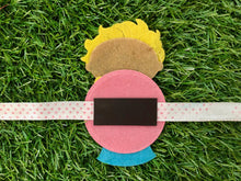 Load image into Gallery viewer, Princess with Long Hair | Handmade Magnetic Felt Rakhi