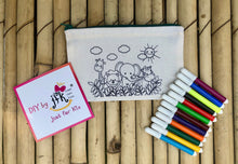 Load image into Gallery viewer, DIY Stationary Pouch Kit | Many Themes | Colour-it-Yourself