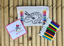 Load image into Gallery viewer, DIY Stationary Pouch Kit | Many Themes | Colour-it-Yourself