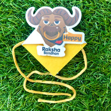 Load image into Gallery viewer, Big Bull :Kids 3-in-1 Bookmark Plantable Rakhi | Rakhi with Seeds| Combo with a Gardening Kit
