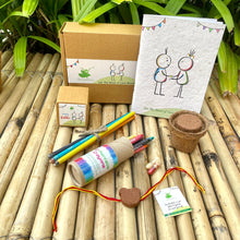 Load image into Gallery viewer, Plantable Rakhi Gift Box: Teddy Bear
